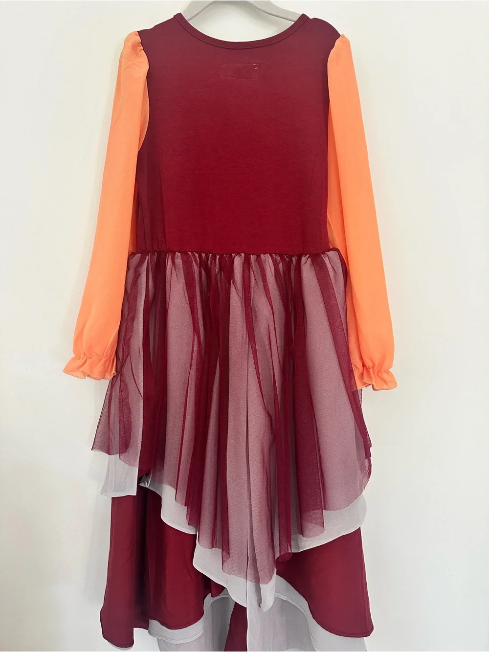 NWT Taylor Joelle Mary Sanderson Hocus Pocus Witch Burgundy Peasant Dress 8